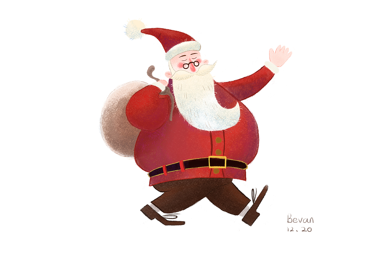 圣诞节快乐（图ZMTM5MzY2OTg0） - 儿童插画 - 站酷设计师Bevanfan原创素材 - 站酷ZCOOL