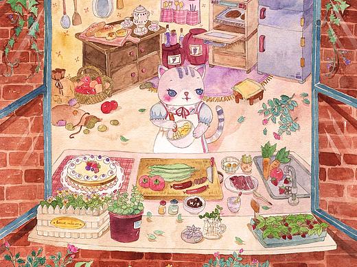 猫咪插画