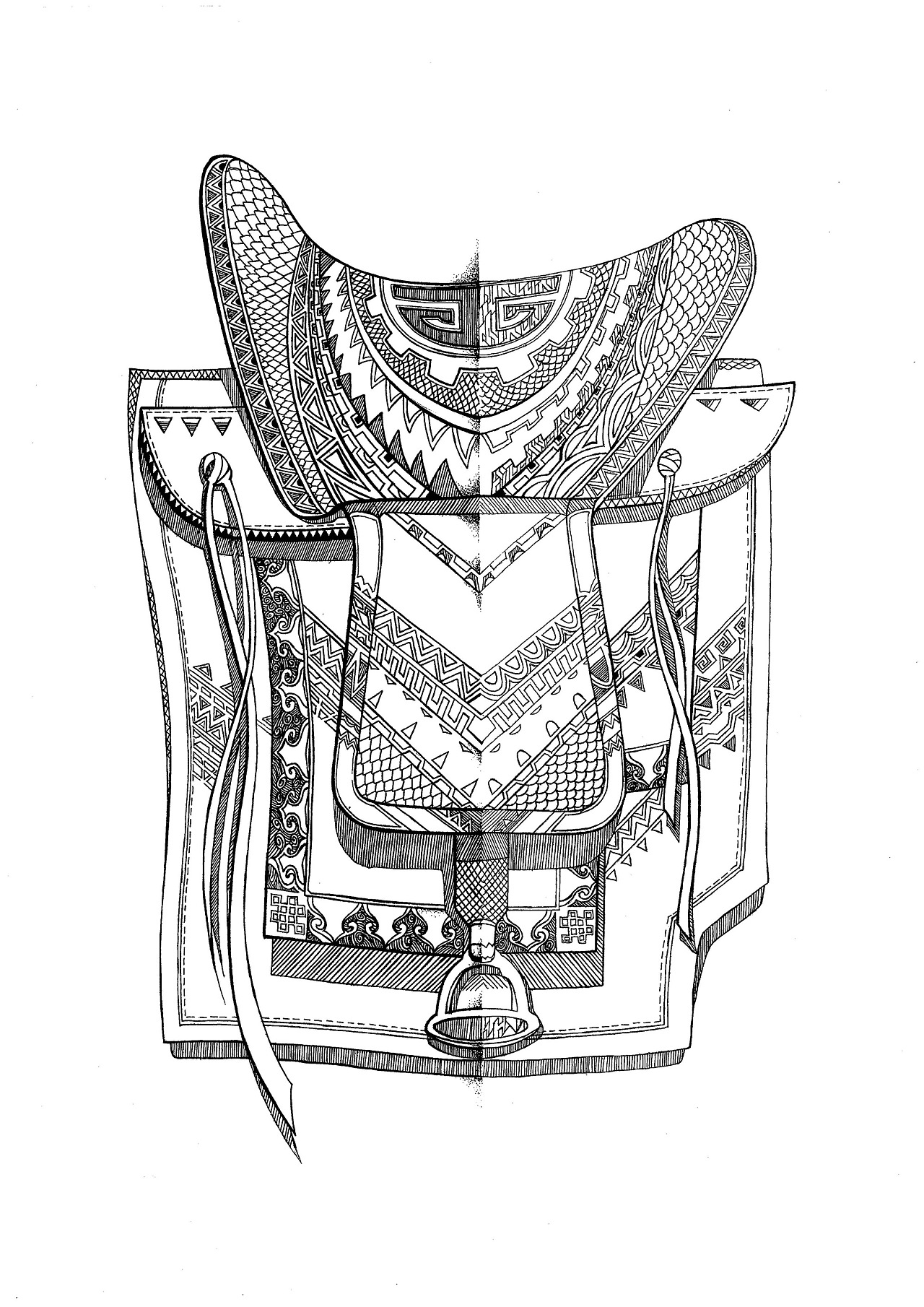 "安革"马鞍主题图形设计