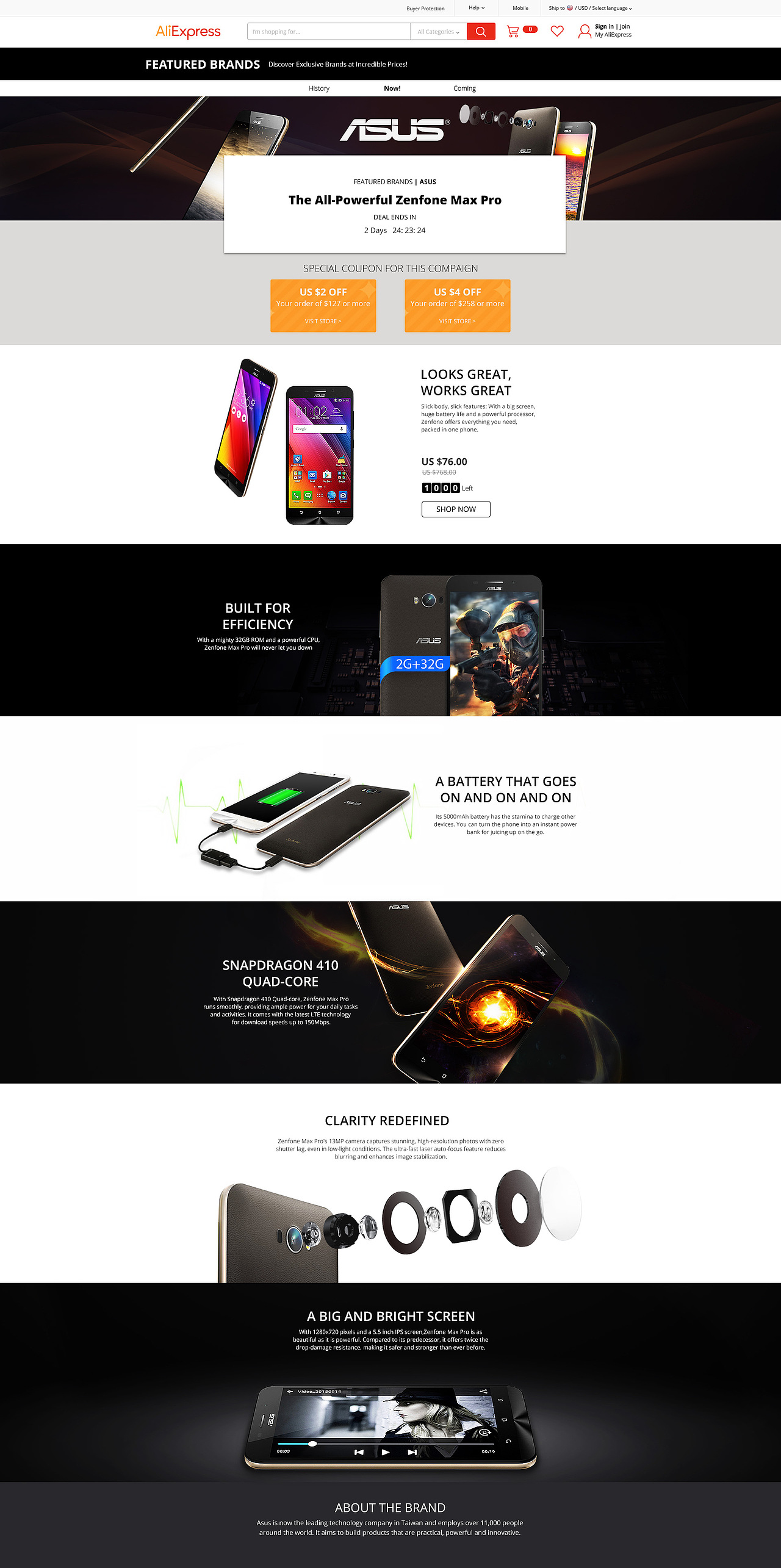 #网页设计#华硕品牌闪购（图ZNTYwMTg2MDQ=） - 运营设计 - 站酷设计师zjnwith原创素材 - 站酷ZCOOL