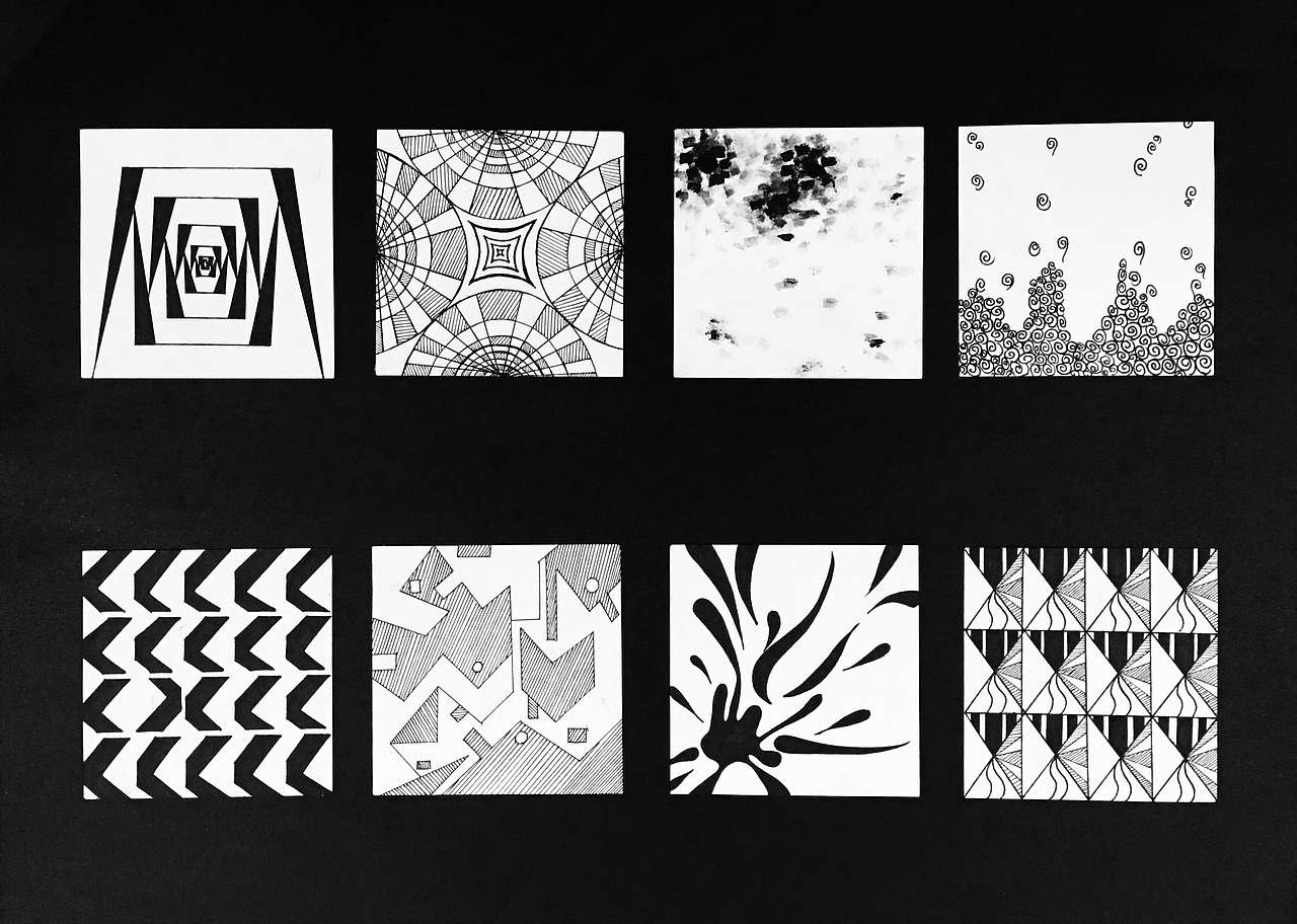 设计学类19-6班 骨骼练习 构成作业（图ZMTgzMzM0MzI0） - 图案 - 站酷设计师54DOLLY原创素材 - 站酷ZCOOL