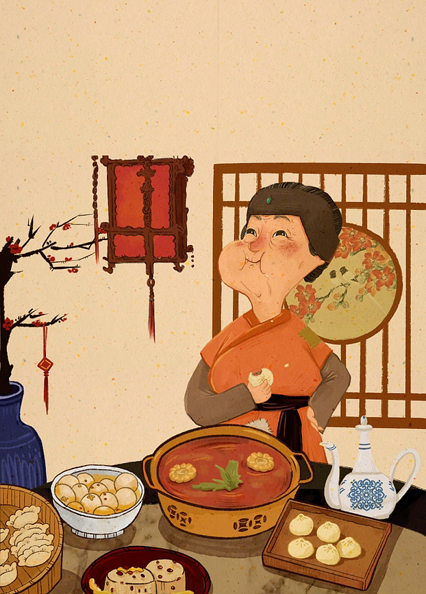 2022年封面插画作品 传统文化系列（图ZMzMxNTkwNDY0） - 儿童插画 - 站酷设计师罐头桃原创素材 - 站酷ZCOOL