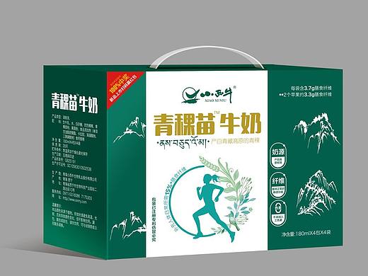 小西牛酸奶乳品包装设计