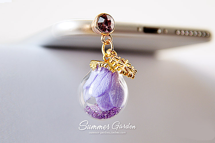 花艺手作--永生花钥匙扣--《夏末花园成长日记35》