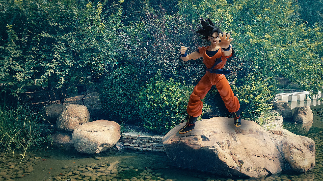 SHF悟空弗利萨手办三次元一日游，本来恩爱转眼就开打