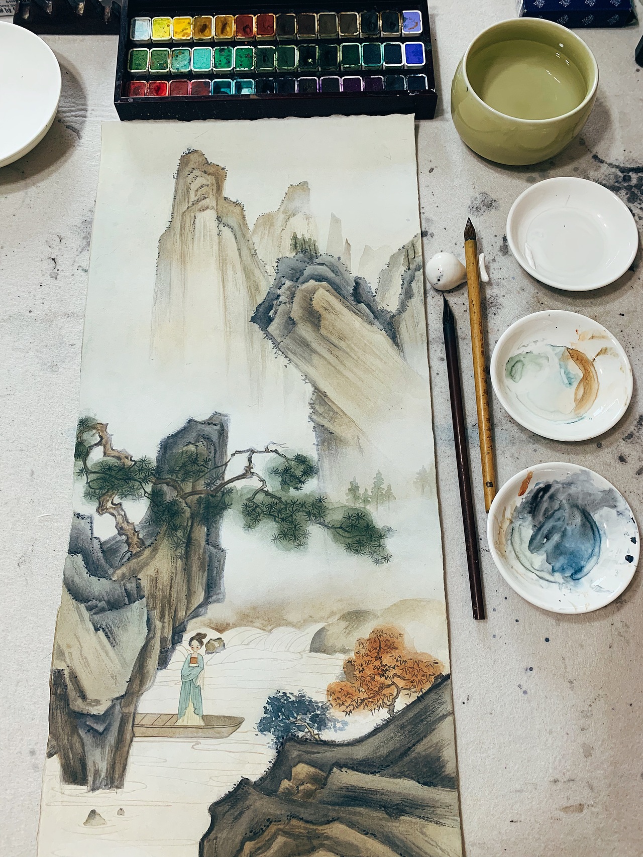 之前画的一些练习图 还有哪吒同人图