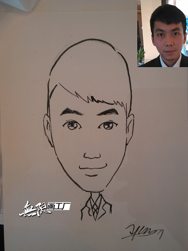 长沙现场手绘漫画 肖像漫画速绘卡通表演开业庆典房地产暖场活动