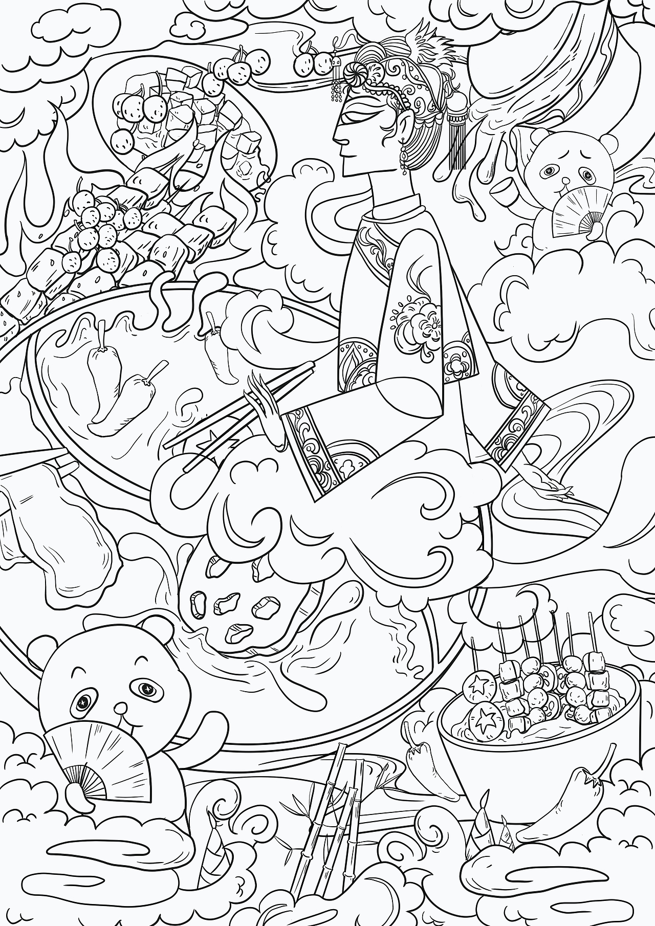 四川皮影插畫（圖ZMjk1OTAyNjc2） - 商業(yè)插畫 - 站酷設計師HAO畫屠原創(chuàng)素材 - 站酷ZCOOL