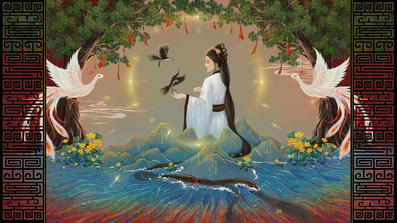 关雎|插画|商业插画|沐色爱画画 - 原创作品 - 站酷 (zcool)