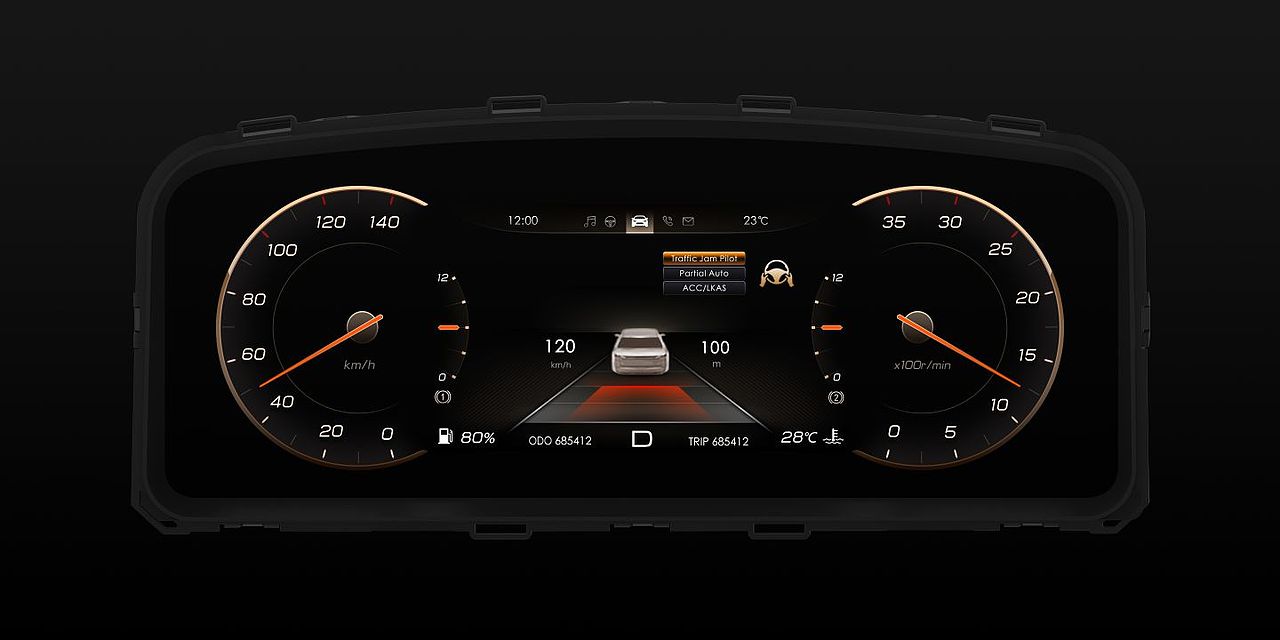 全液晶仪表,组合仪表设计