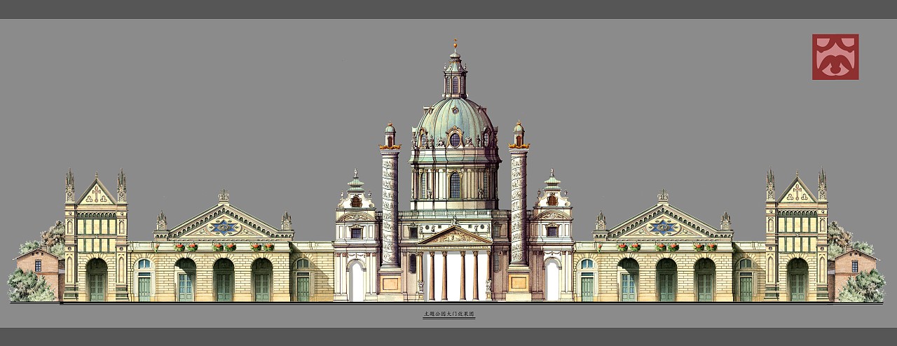 主题景观—大门篇（欧德小毕）（图ZNjM5Mjg5NDQ=） - 景观设计 - 站酷设计师欧德小毕原创素材 - 站酷ZCOOL