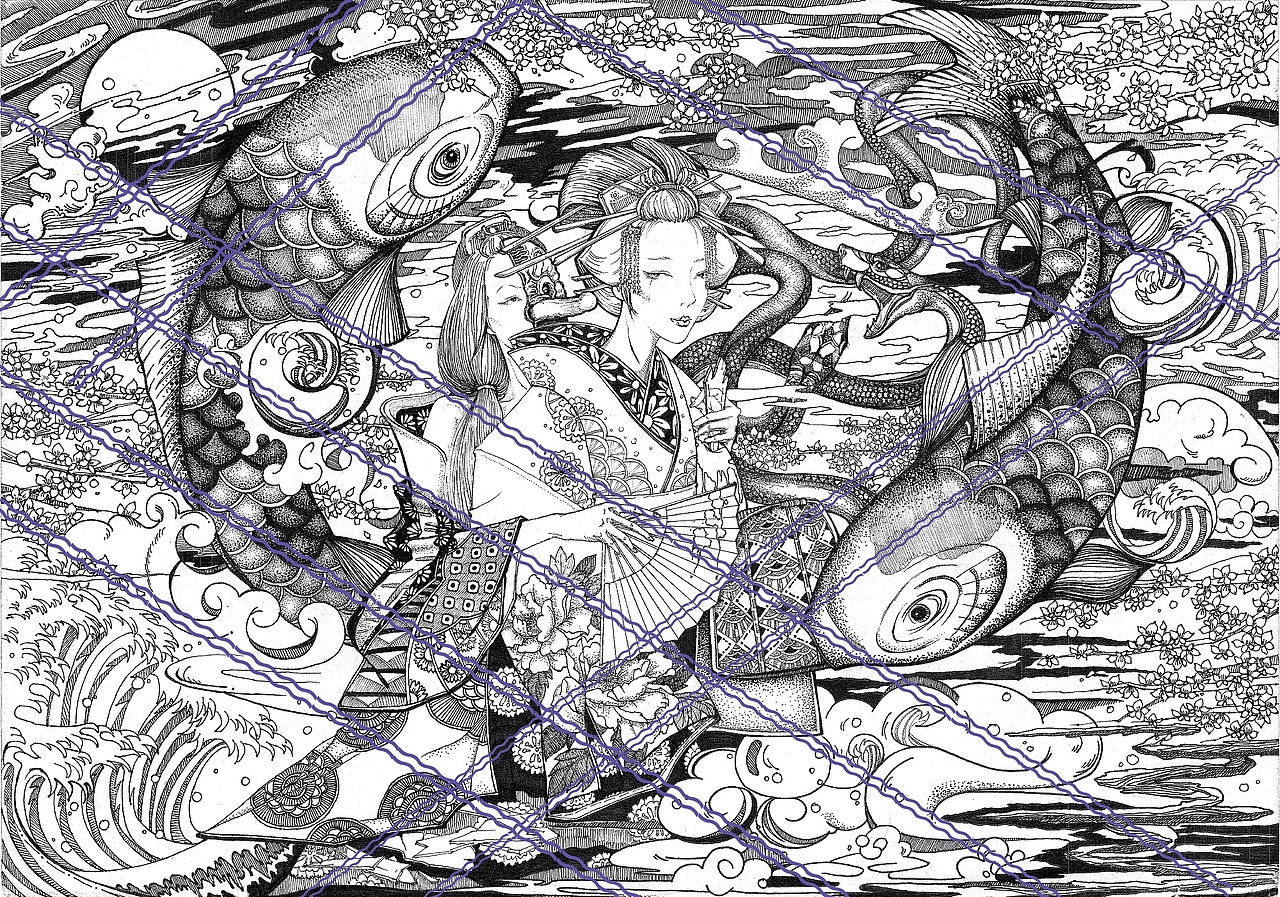 针管笔手绘（图ZMTI0MDk0NzUy） - 创作习作 - 站酷设计师EchoYen原创素材 - 站酷ZCOOL