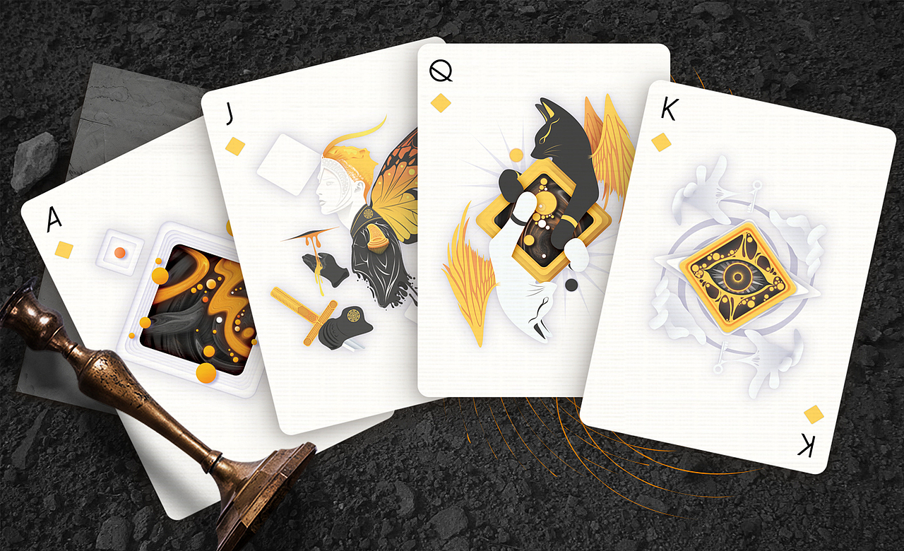 南努因克苏鲁风格扑克牌设计