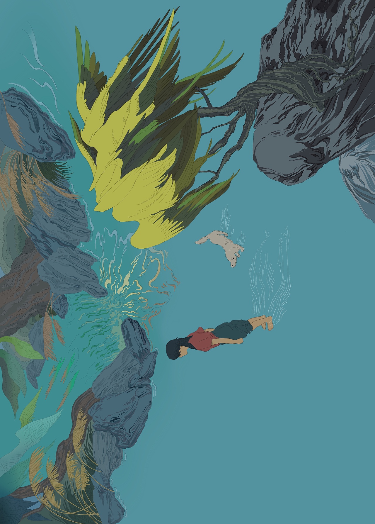 羽树（图ZMzM0MDU1ODgw） - 艺术插画 - 站酷设计师阿维早MiophA原创素材 - 站酷ZCOOL