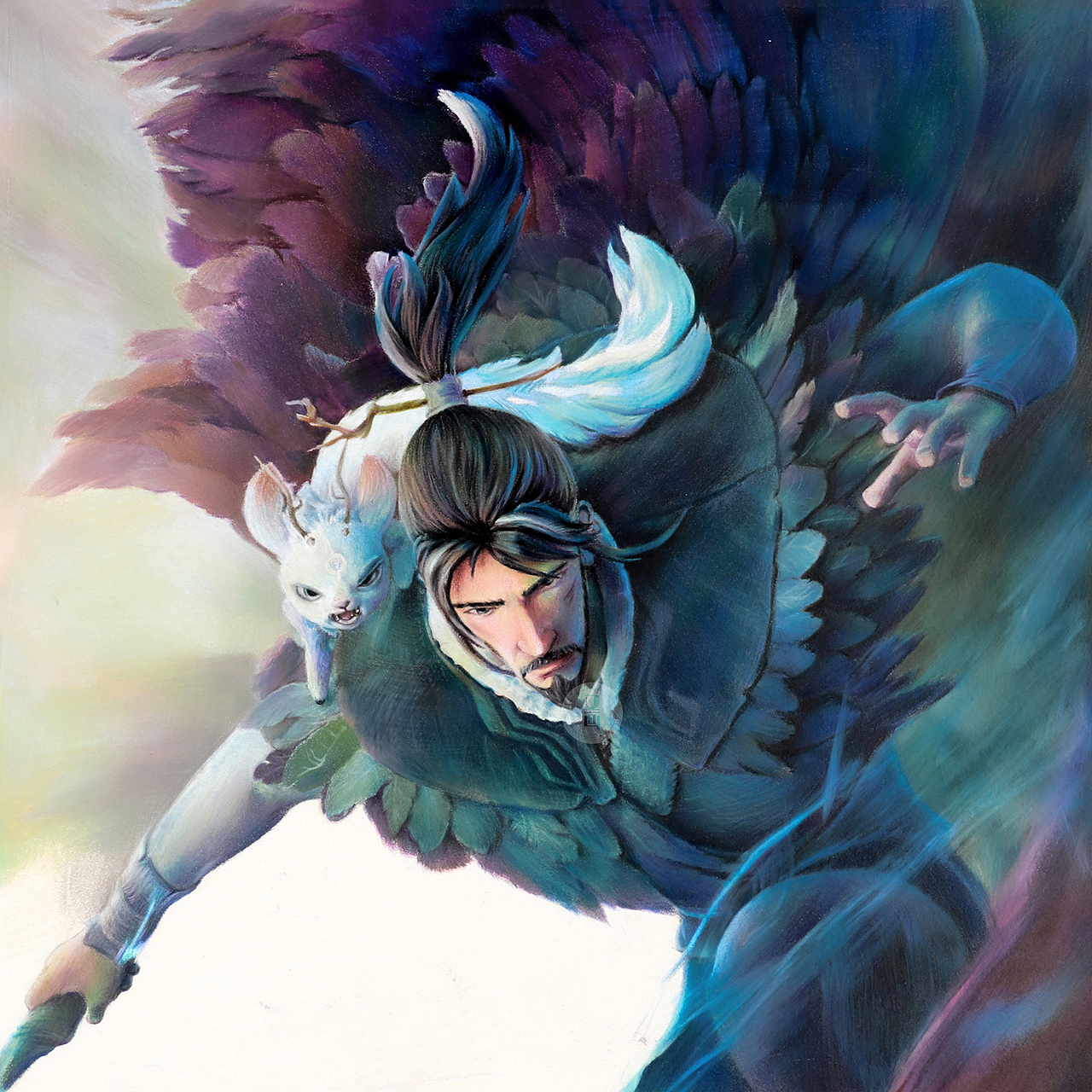 彩铅——姜子牙（图ZMjMxOTUwMDQ4） - 绘画 - 站酷设计师又画原创素材 - 站酷ZCOOL