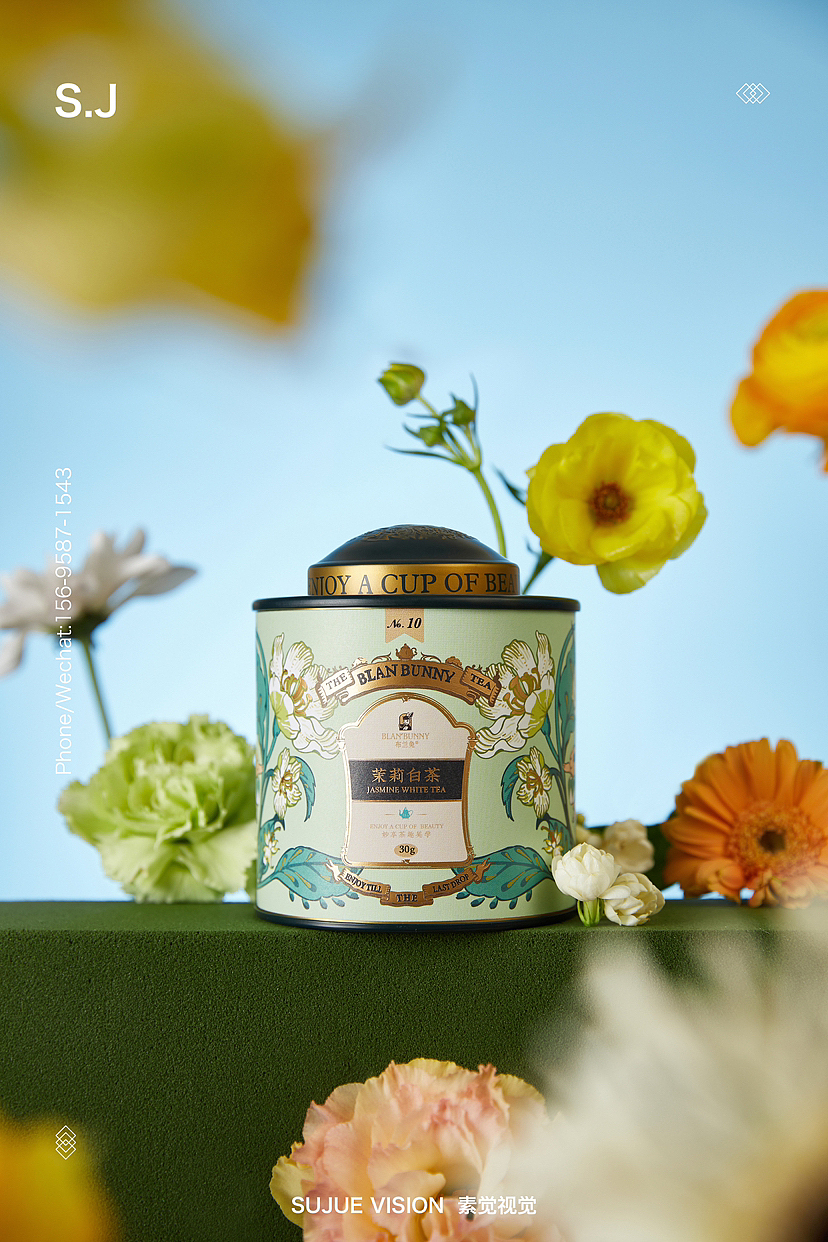 布兰兔茉莉白茶（图ZMzM2MDg1Mzky） - 产品摄影 - 站酷设计师素色丨XY原创素材 - 站酷ZCOOL
