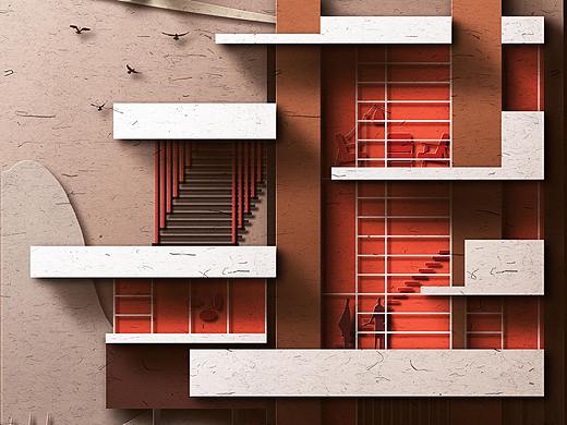 建筑插画练习 