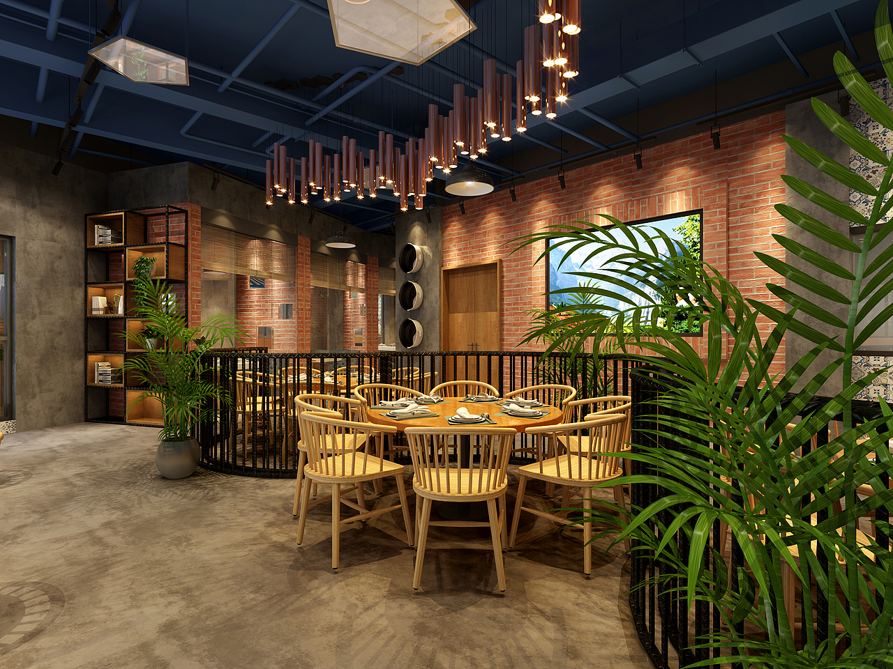 天府风南: 四川餐饮装修设计嗨牛排