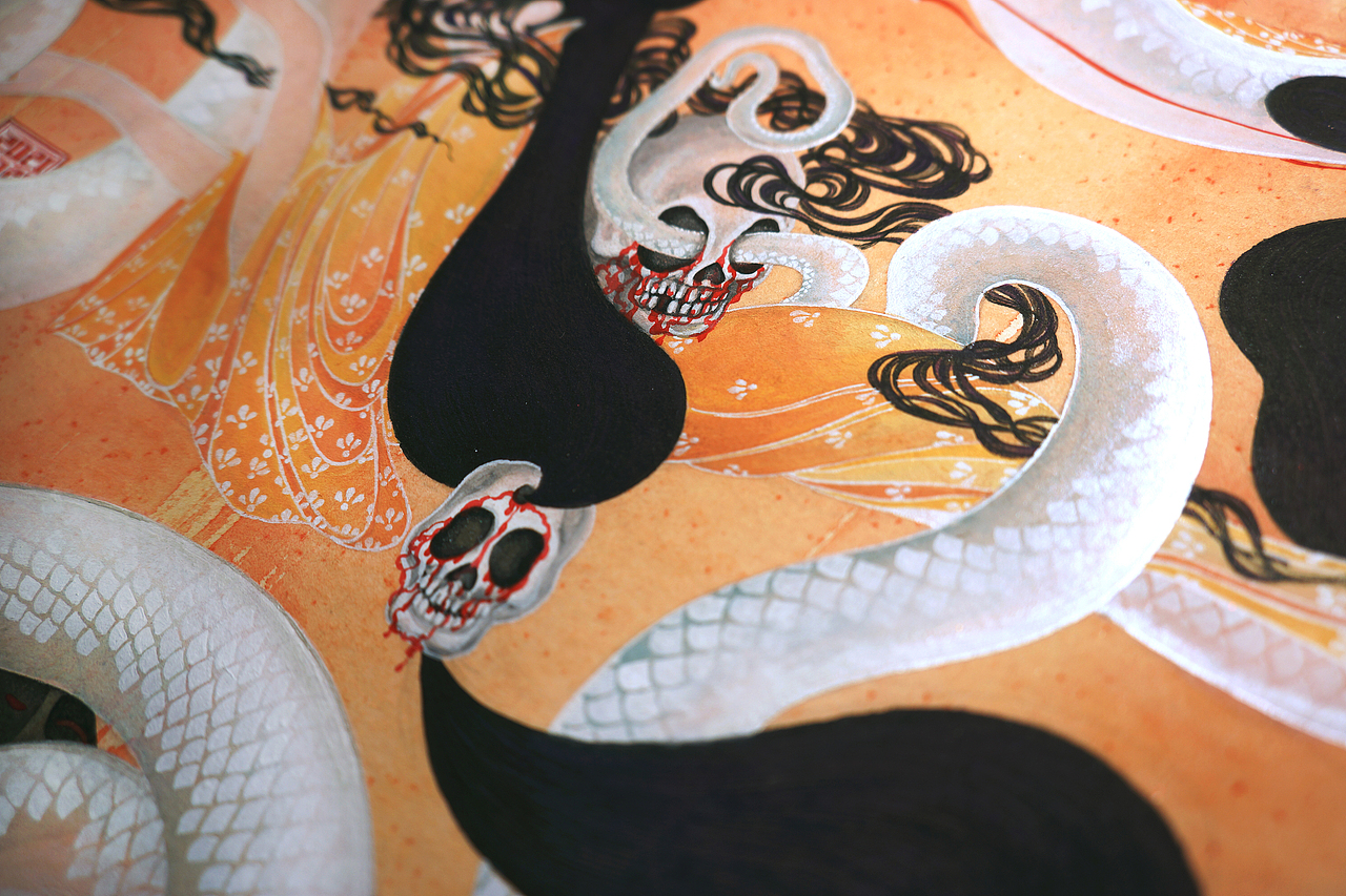 《缉魂帝姬.轻雷风滚谣》白中南颜彩—人川集(图ZMjcwMjg2Mjg4) - 艺术插画 - 站酷设计师白中南原创素材 - 站酷ZCOOL