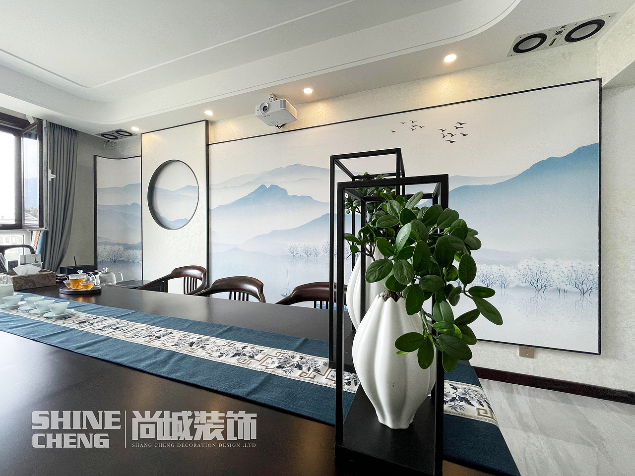 泰安西湖容郡顶加阁新中式装修设计案例（图ZMjY4NDYxMzQ4） - 文案/策划 - 站酷设计师Z25890727原创素材 - 站酷ZCOOL