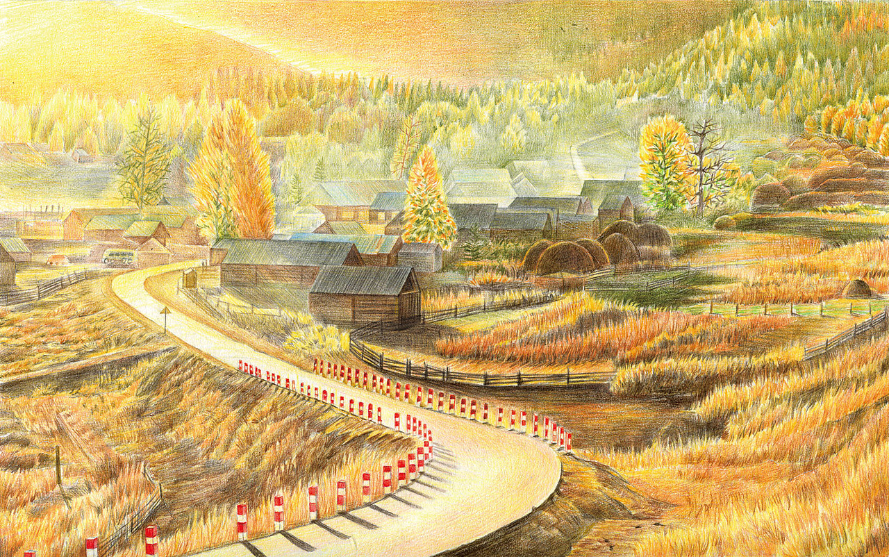 《風景繪》（圖ZMjU5Mjk0MzQw） - 商業(yè)插畫 - 站酷設計師SanJi三吉原創(chuàng)素材 - 站酷ZCOOL