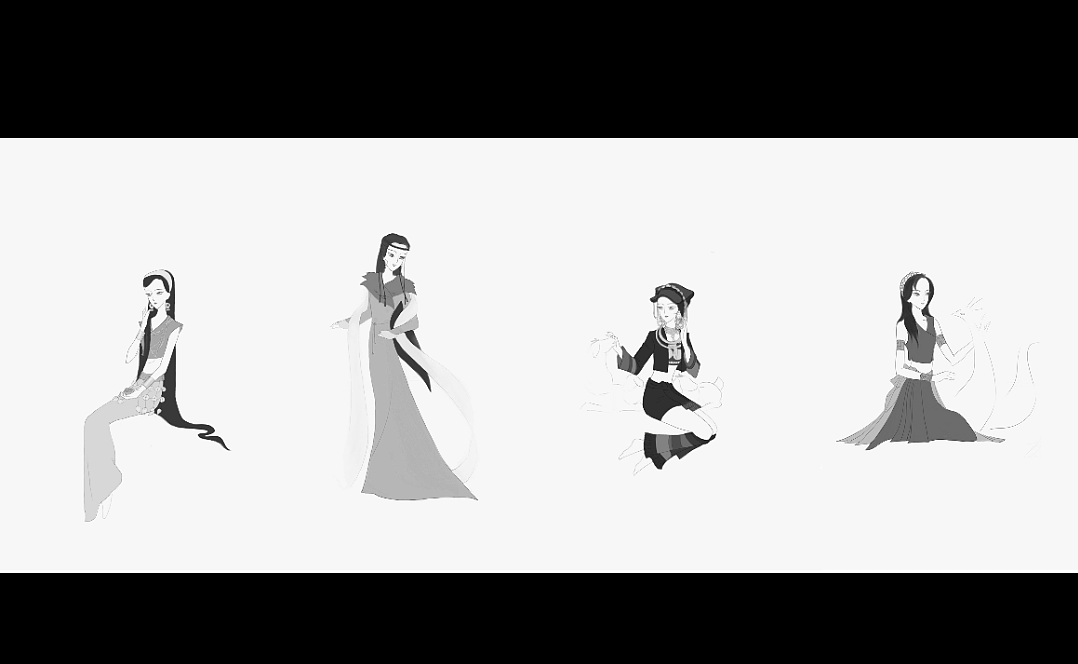 白月亮 少数民族神话角色设计（图ZMzUyOTk0NDMy） - 动画片 - 站酷设计师雨人工作室原创素材 - 站酷ZCOOL