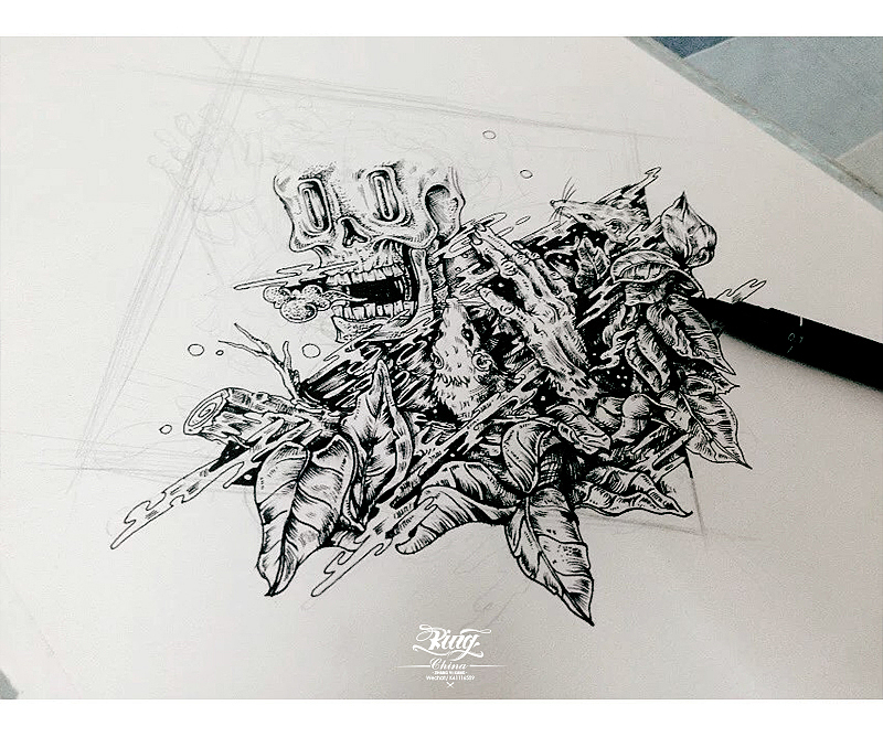 《诱惑》（图ZMjg0ODc4NjA=） - 新锐潮流插画 - 站酷设计师低俗文化king原创素材 - 站酷ZCOOL