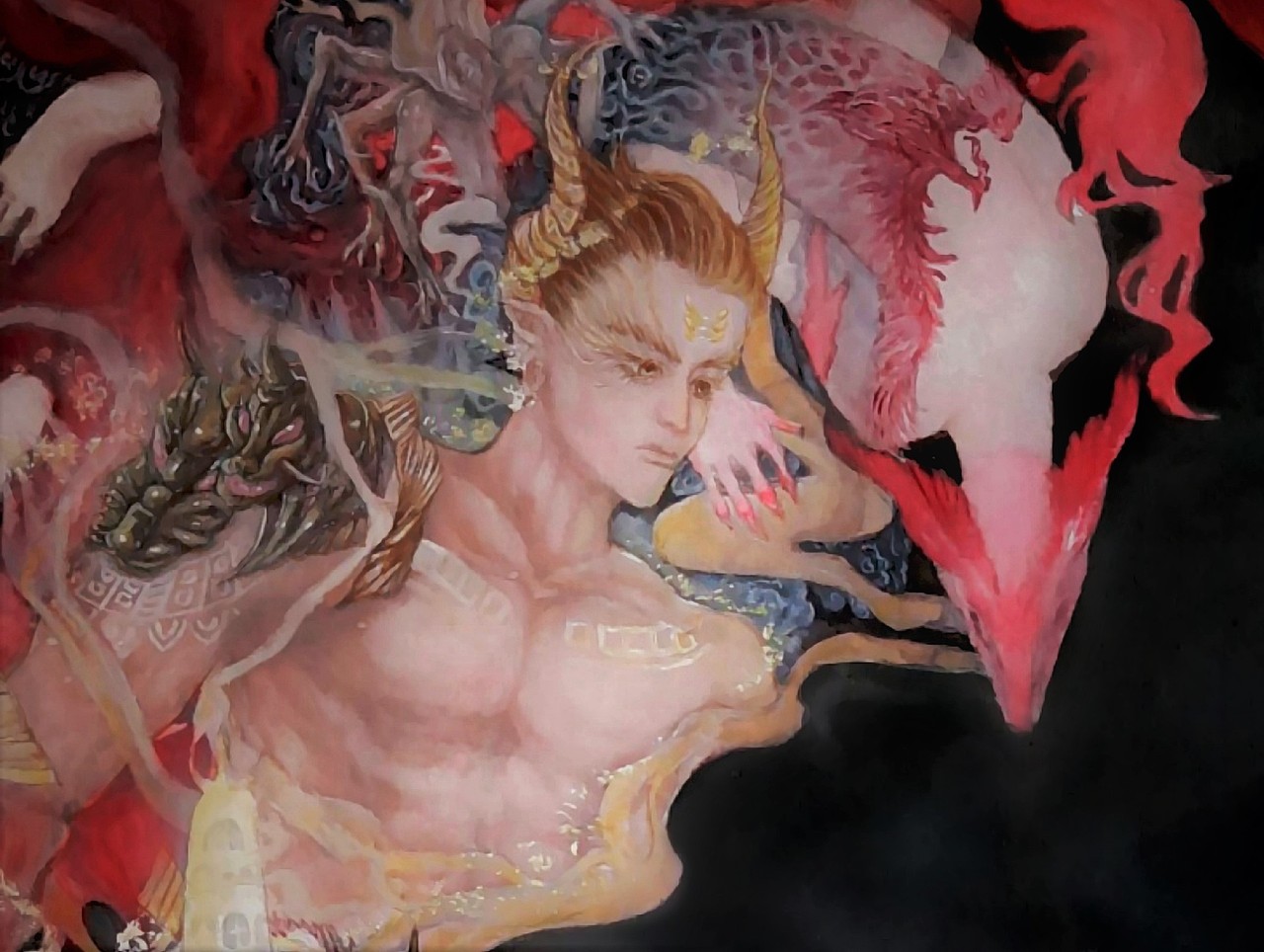 传说说蚩尤有一位狐狸头人身,善于操控鸟的兄弟;还有许多铜头铁额,八