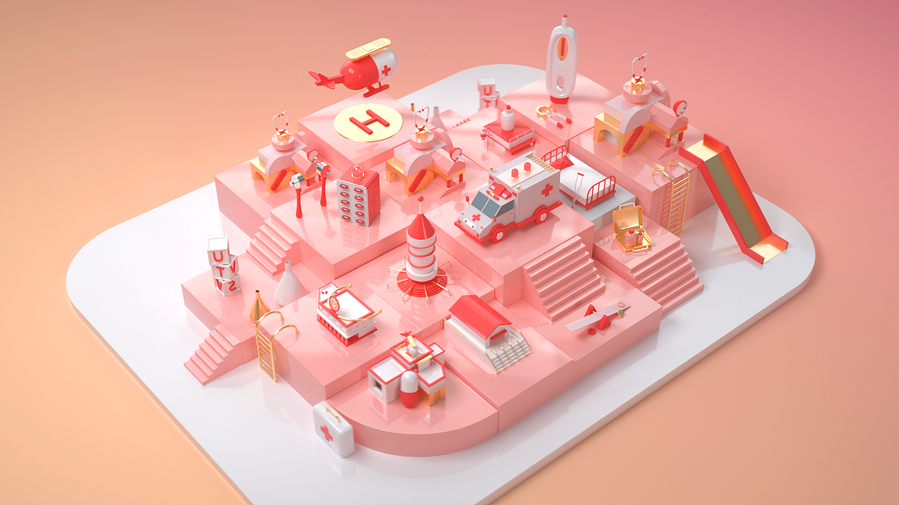 《C4D图形动画》-2019年6月练习