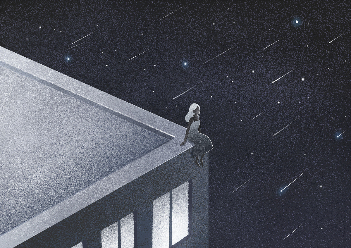 黑夜尽头（图ZMTE0NTczNzg4） - 商业插画 - 站酷设计师星屿Lumi原创素材 - 站酷ZCOOL