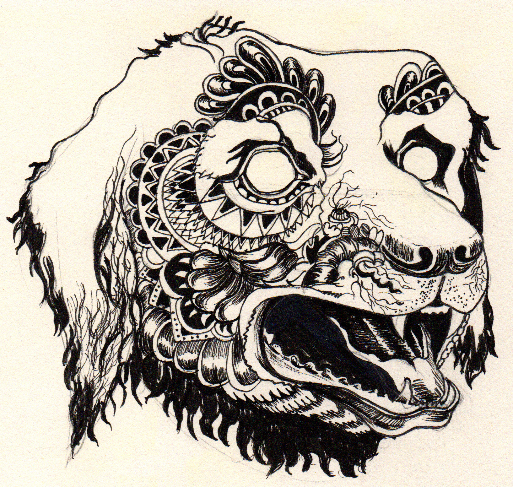 手绘-装饰画狗狗