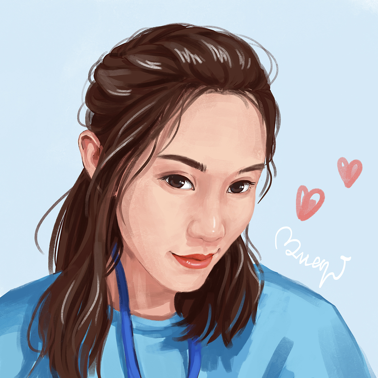 偏写实风插画头像