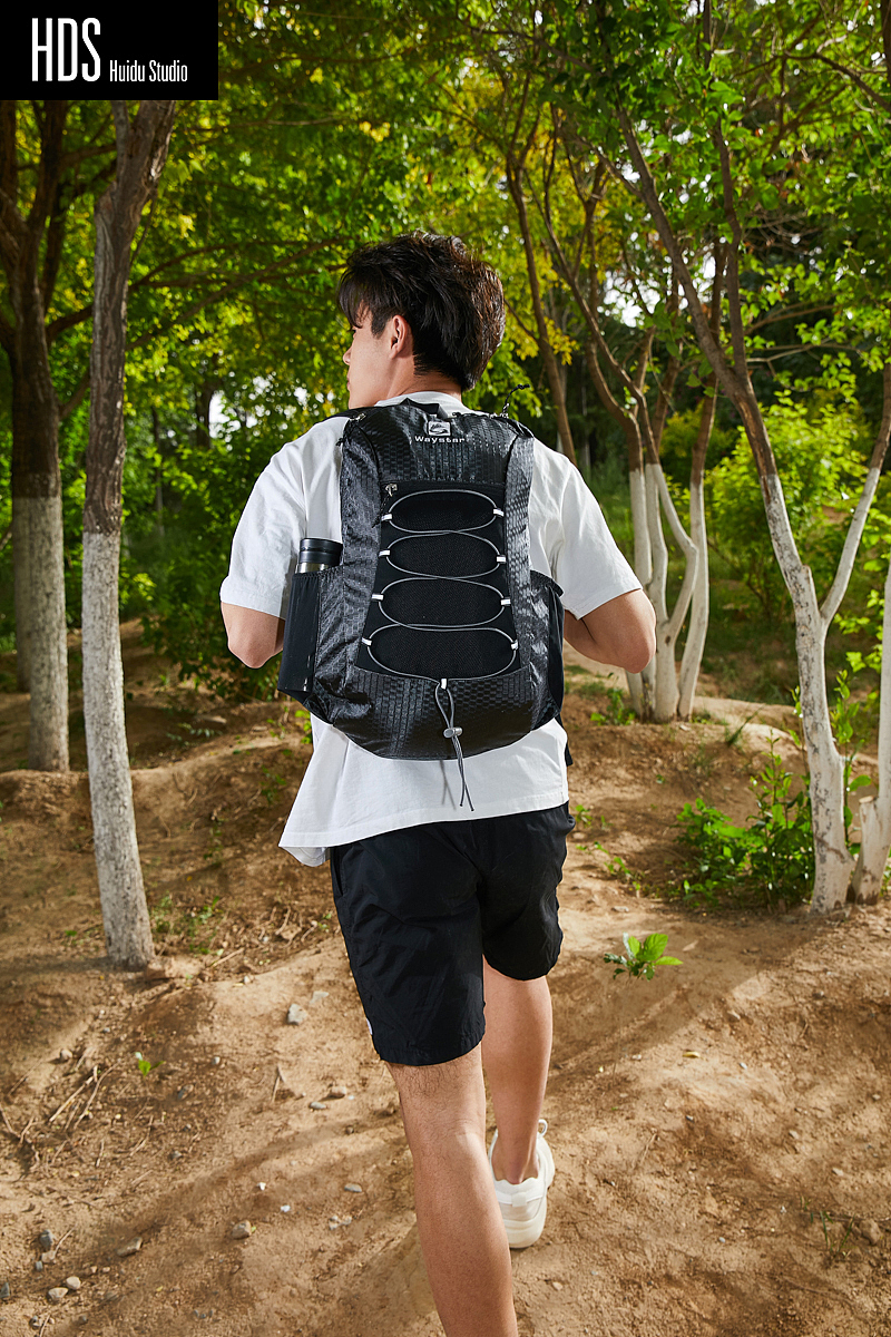 户外包模特解说视频+模特图外景拍摄+白底图拍摄