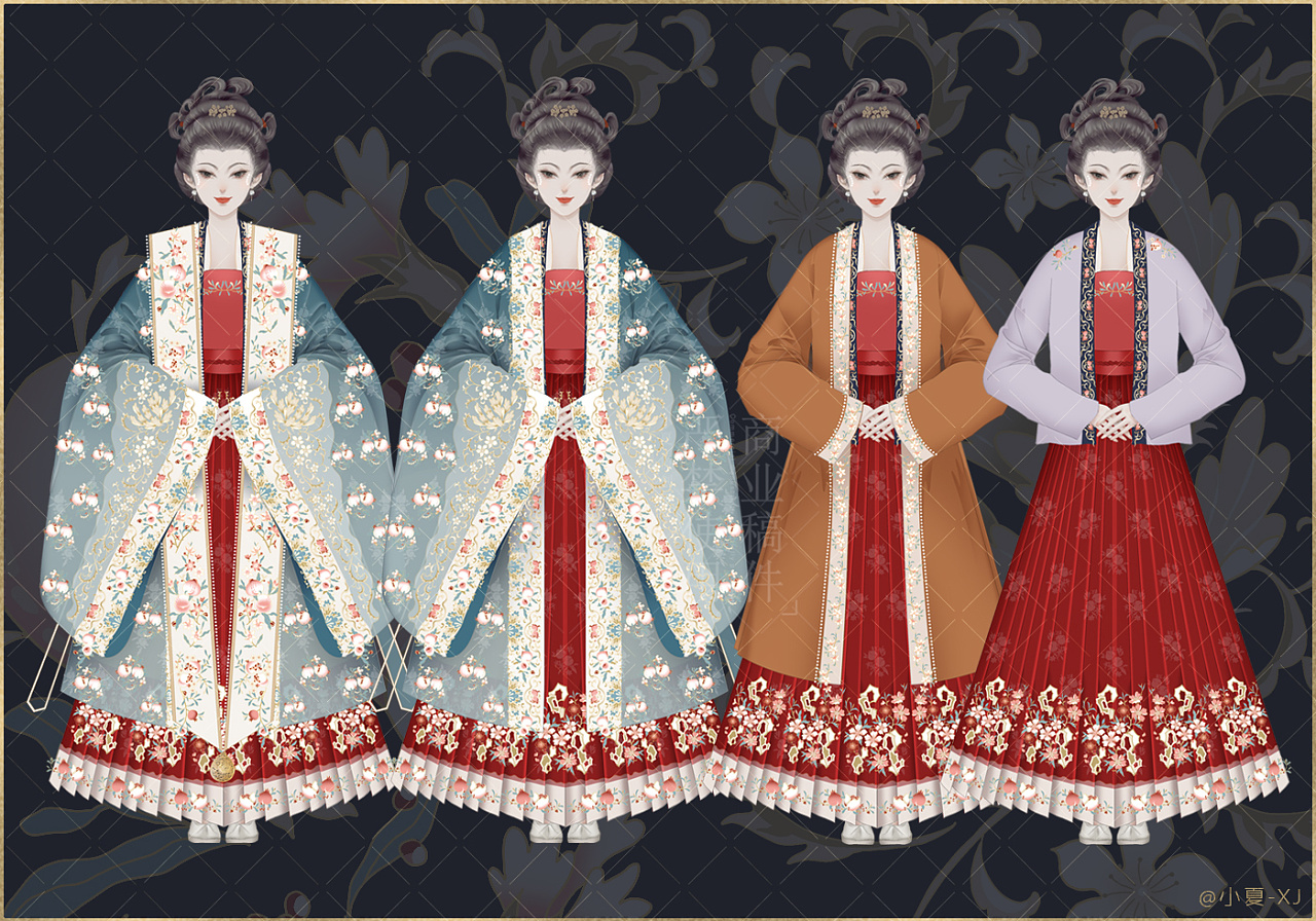 纹样之一纹样设计师:小夏汉服商家:鸿渐干陆汉服形制:宋制汉服成都