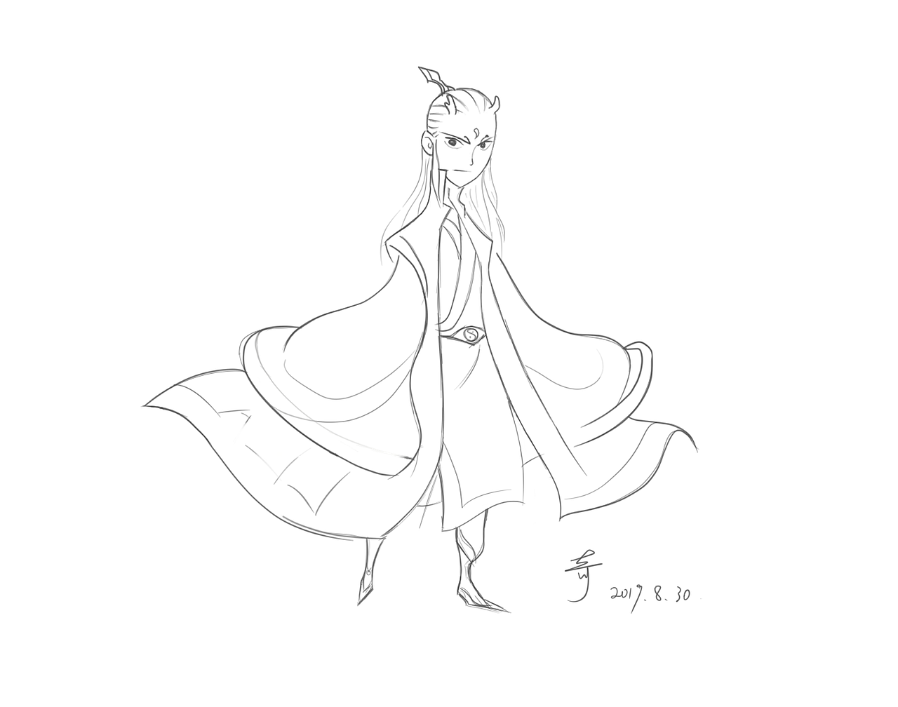 《哪吒—魔童降世》线稿练习
