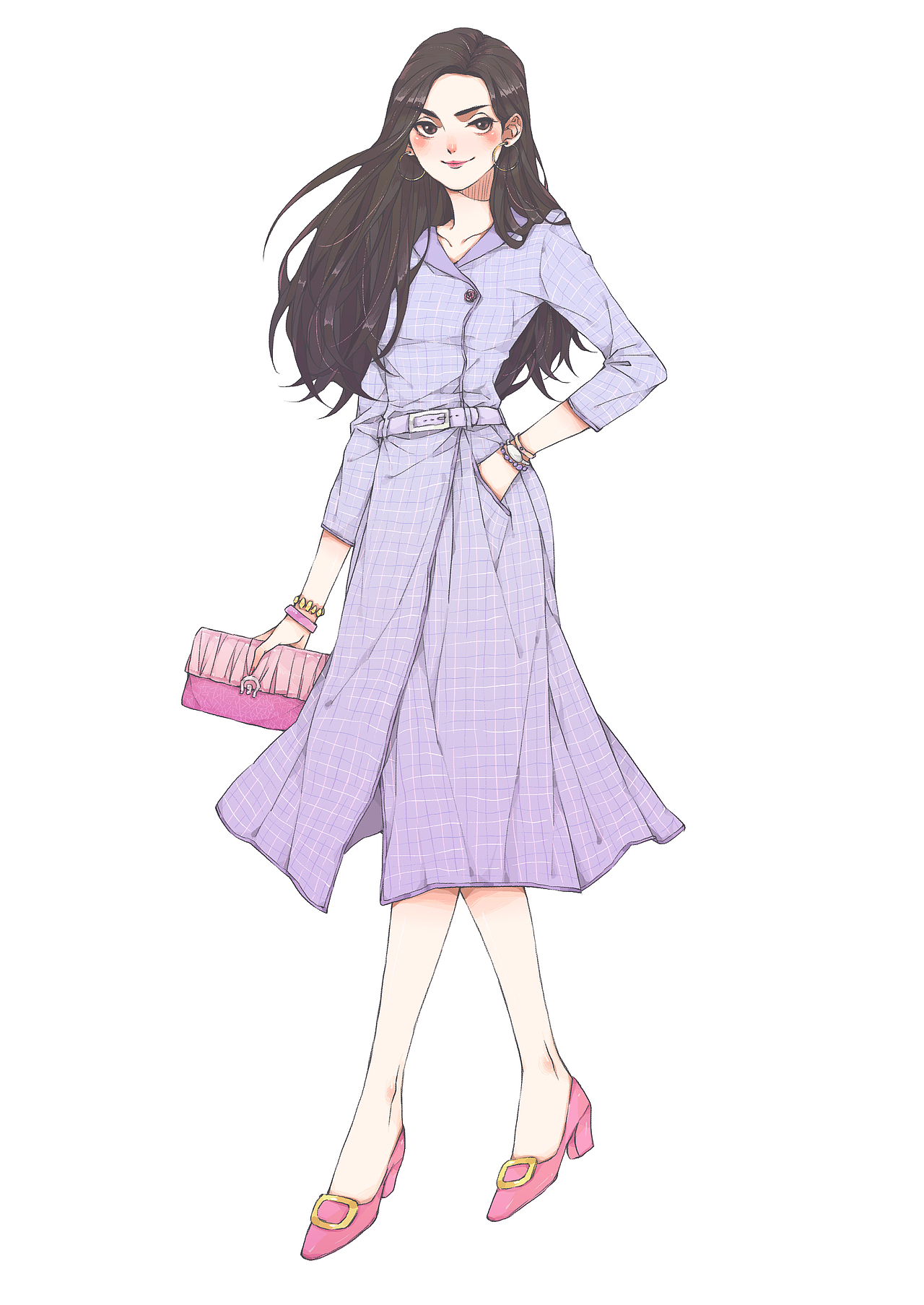 欢乐颂五美单人（图ZNDkzNDk2NDA=） - 商业插画 - 站酷设计师LBB魔小羯原创素材 - 站酷ZCOOL