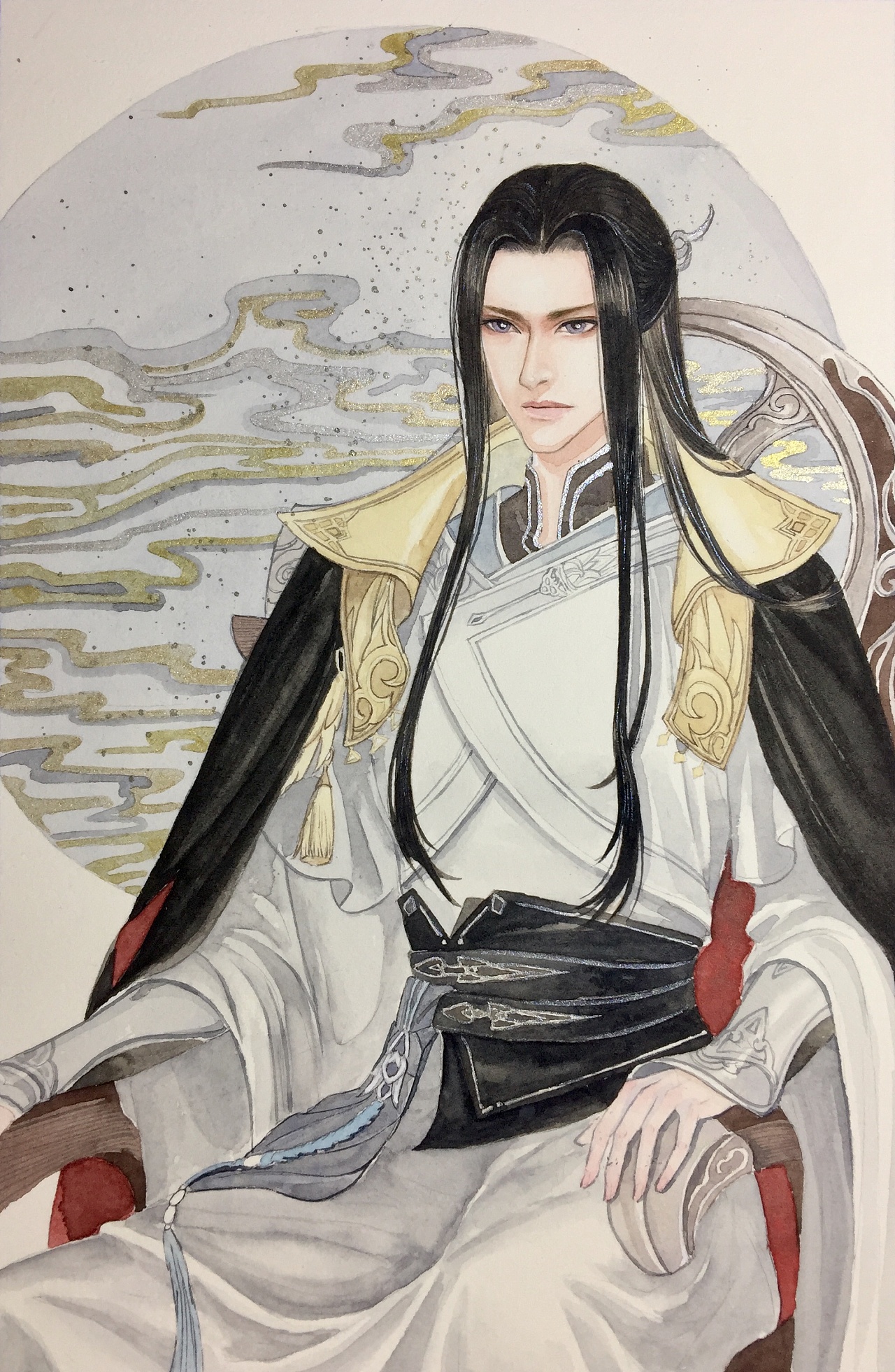 水彩| 逆水寒-无情师兄