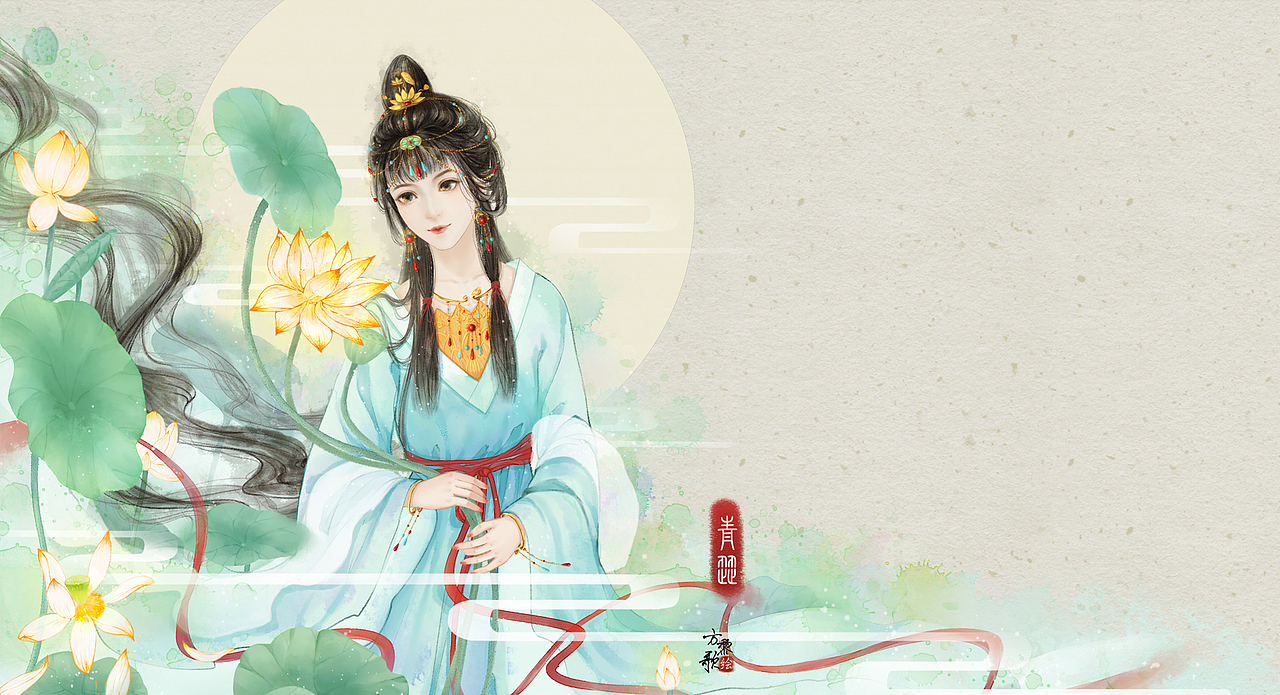 如梦令/荷花（图ZMTkxMjQ0NDI4） - 创作习作 - 站酷设计师方黎歌原创素材 - 站酷ZCOOL