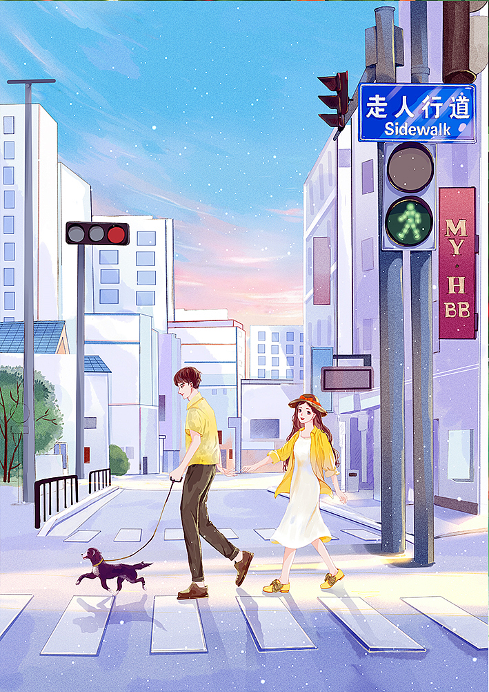 爱上蓝粉色（图ZMjE4NTIyNDgw） - 商业插画 - 站酷设计师小石头1125原创素材 - 站酷ZCOOL