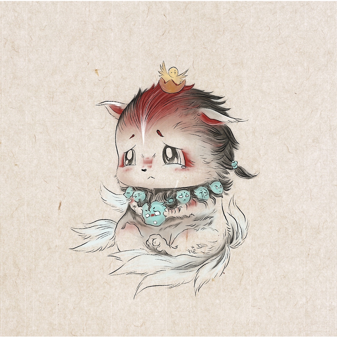 山海经（图ZMjc0NDEzMjk2） - 绘本 - 站酷设计师AI独立鱼原创素材 - 站酷ZCOOL