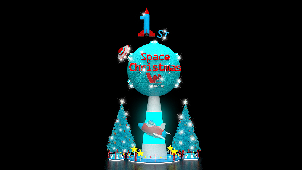 2014圣诞美陈|龙岗万科广场（图ZMTI1OTI5MDY4） - 其他三维 - 站酷设计师Kirua_y原创素材 - 站酷ZCOOL