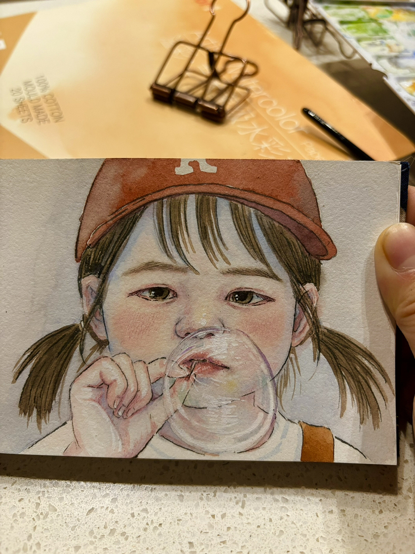 My little girl ｜水彩人像（图ZMzY1NDg5NTI4） - 创作习作 - 站酷设计师Dio荻子原创素材 - 站酷ZCOOL