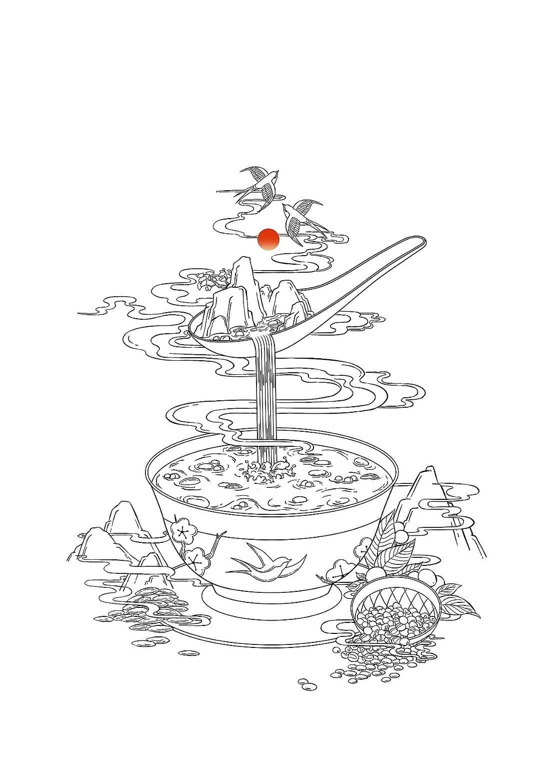 民俗产品插画（图ZMjgyMjY1MzI4） - 创作习作 - 站酷设计师奇諾原创素材 - 站酷ZCOOL
