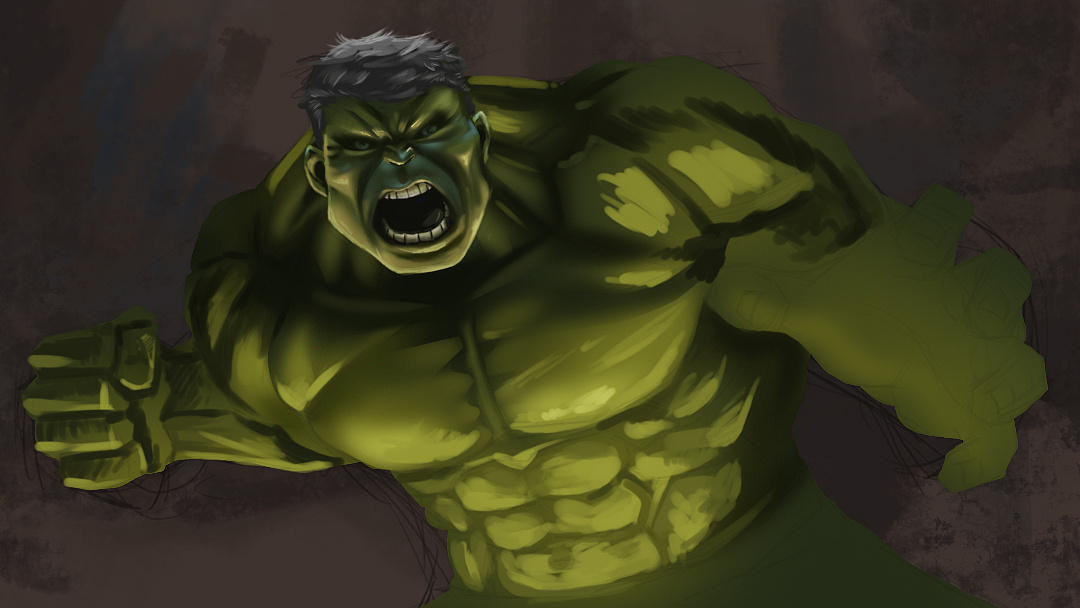 大爱浩克|插画|创作习作|画徒先生 - 临摹作品 - 站酷 (zcool)