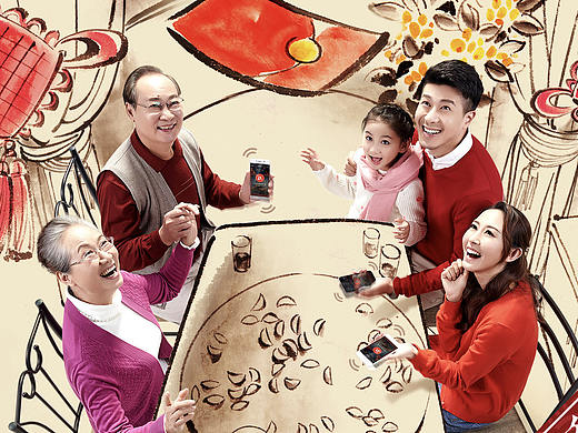 微信支付／2016新春红包平面广告