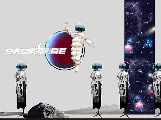 2019冬季橱窗设计：EXPLORE SPACE BY D.TWO