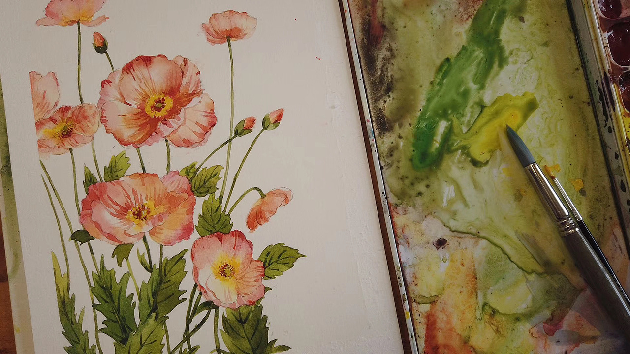 19-20年画的这些水彩花草插画们（图ZMjA0NDY3Njc2） - 绘画 - 站酷设计师杨婷婷2原创素材 - 站酷ZCOOL