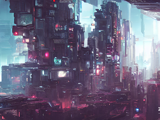#AI创作实验室#城市、未来、科幻、
