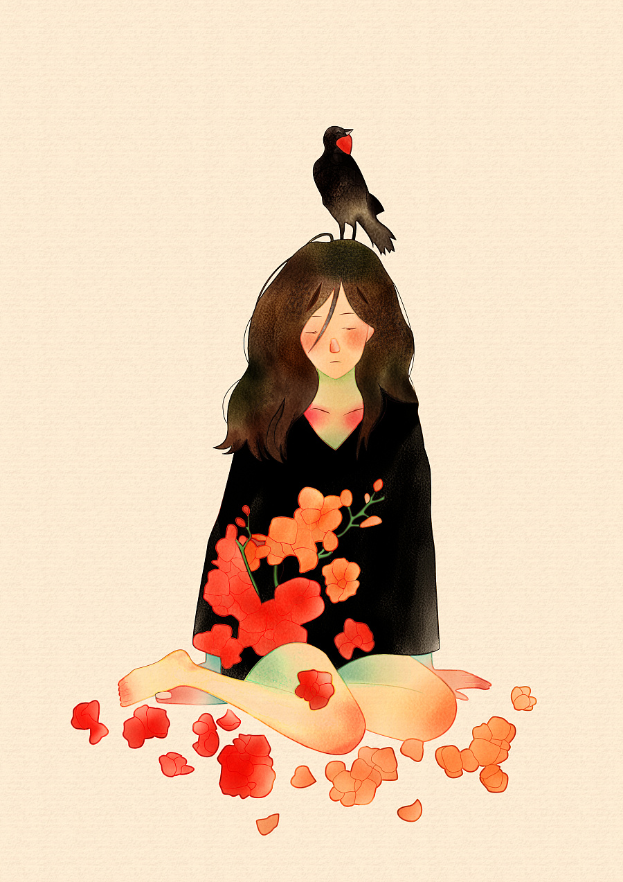 painter水彩插画几个人物