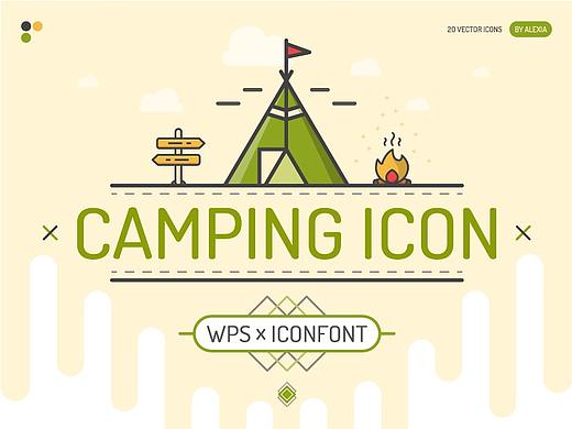 CAMPING ICON-户外露营图标